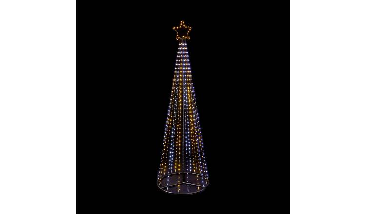 Premier Decorations 7ft Pyramid LED Christmas Tree