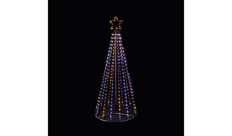 Premier Decorations 4ft Pyramid LED Christmas Tree