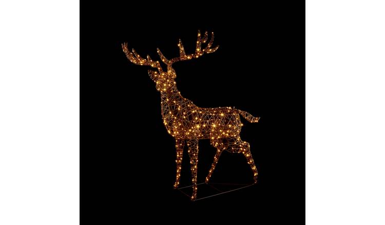 Premier Decorations Pre lit Christmas Large Stag Decoration