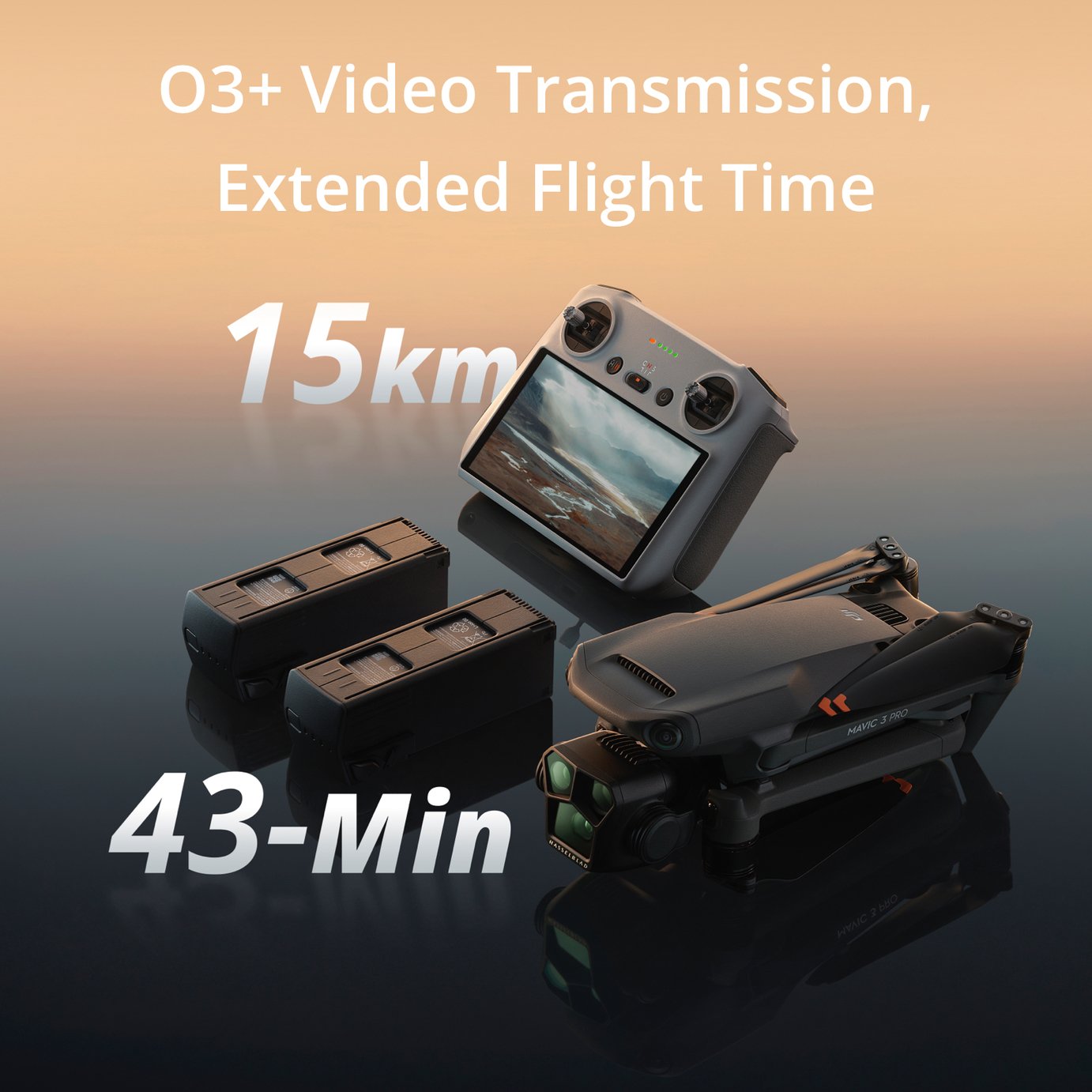 Skin DJI Mavic Pro / Platinum – Chrome Orange – Fabriqué En Allemagne – Haute Qualité