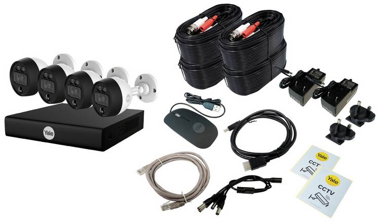 Yale cctv 4 camera hot sale kit