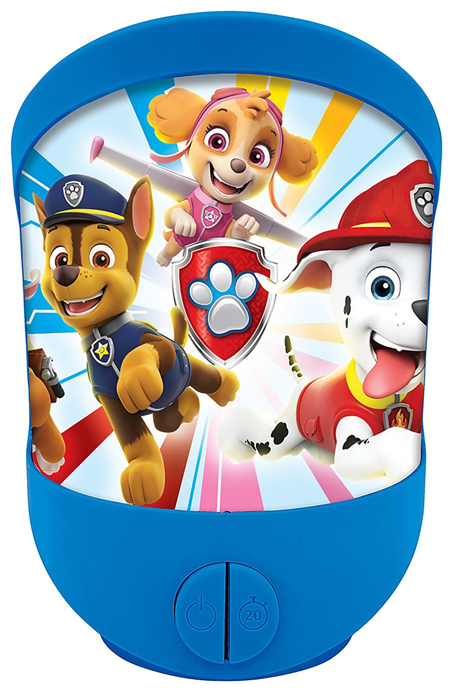 Paw Patrol Kids LED 3D Wall and Table Night Light - Blue