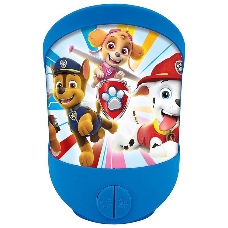 Paw Patrol Kids LED 3D Wall and Table Night Light - Blue 0