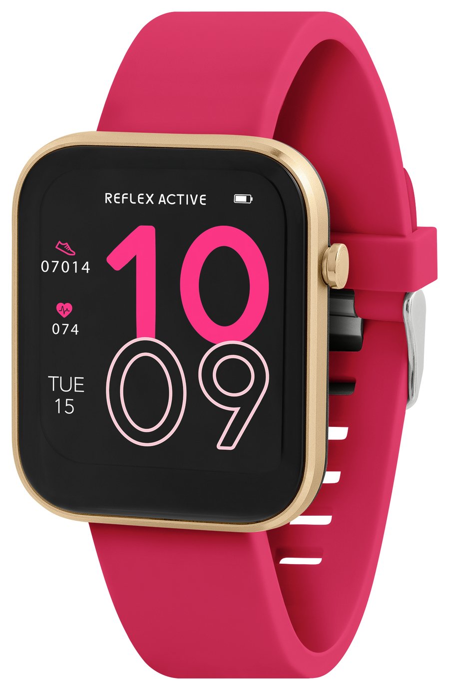 Reflex Active Series 12 Bright Pink Smart Watch