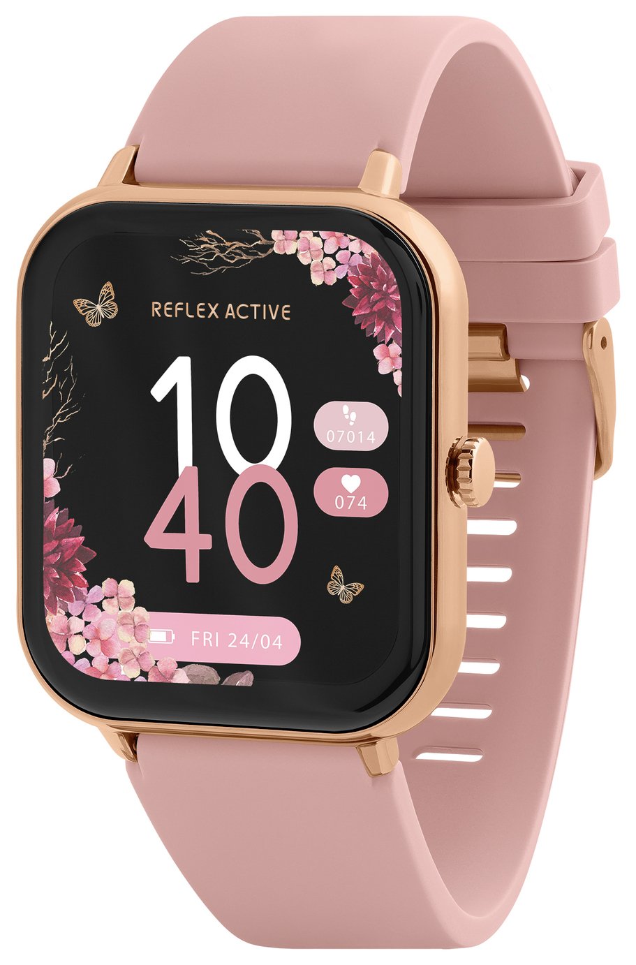 Reflex Active Series 23 Pink Strap Smart Watch