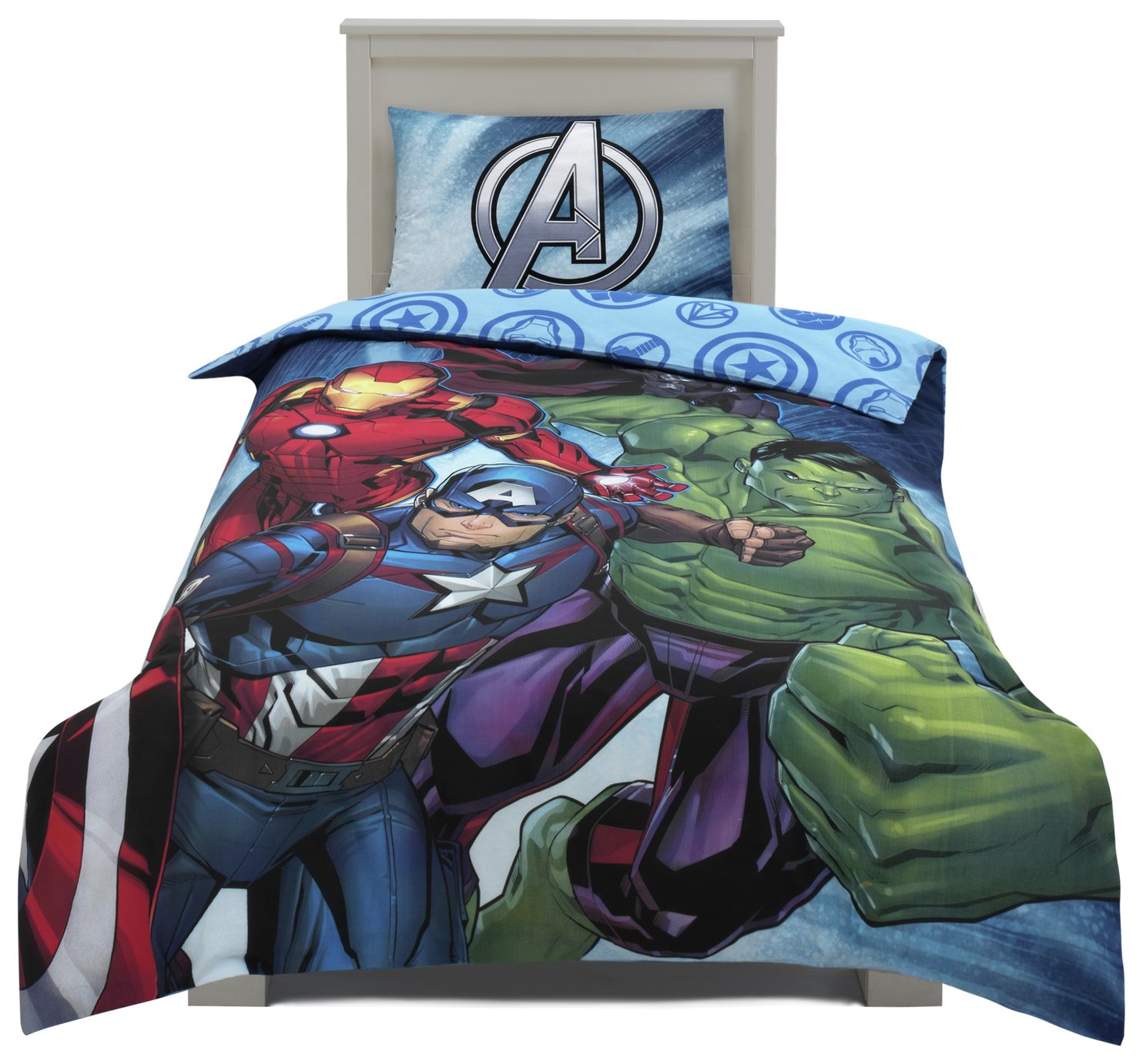 Marvel Kids Blue Bedding Set - Single