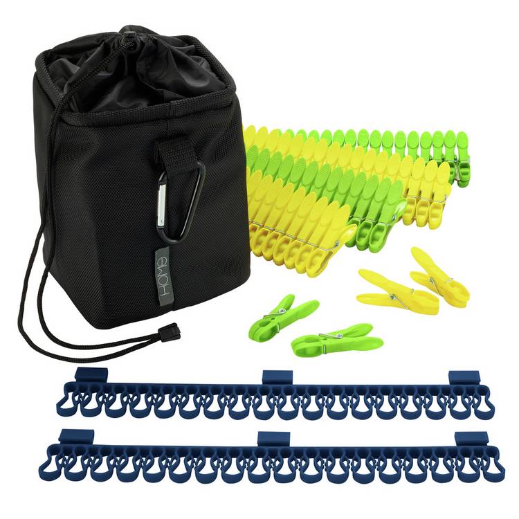 Argos Home Peg Bag with 80 Pegs and 2 Sock Clips 0