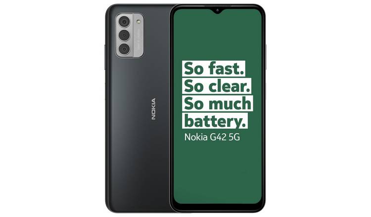 SIM Free Nokia G42 5G 128GB Mobile Phone - Grey