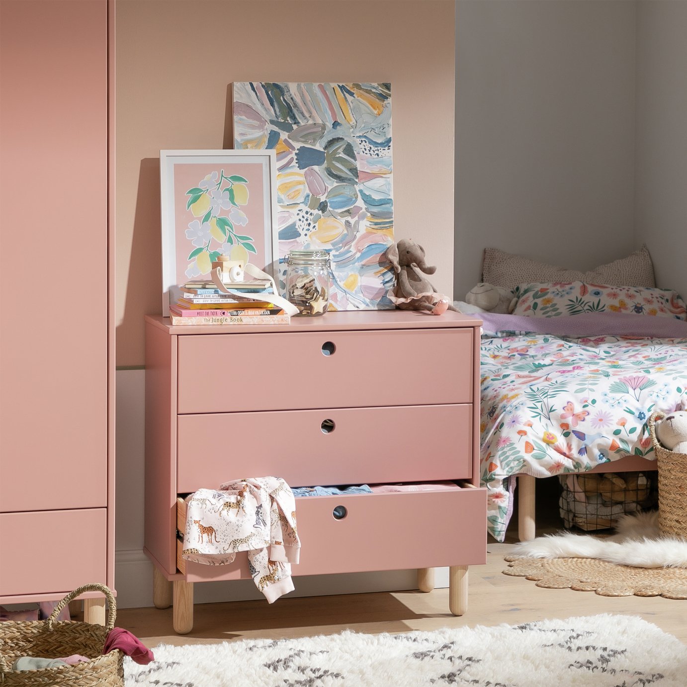 Habitat Kids Eden 3 Chest of Drawers - Pink