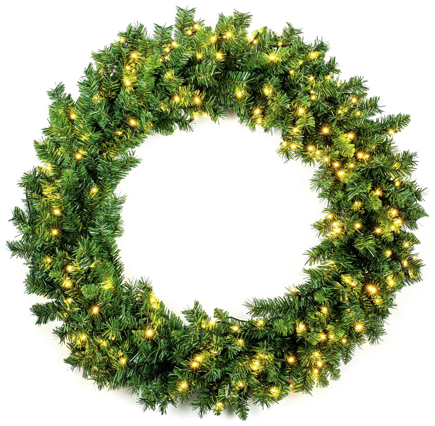 Premier Decorations Pre lit Oregon Christmas Wreath
