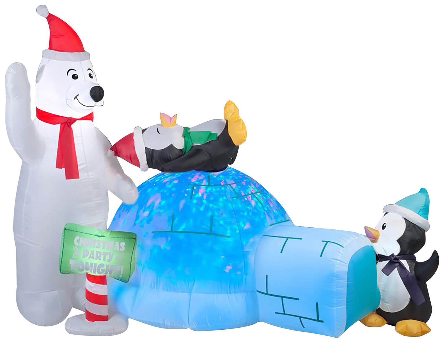 Premier Decorations Christmas Igloo Polar Bear Decoration