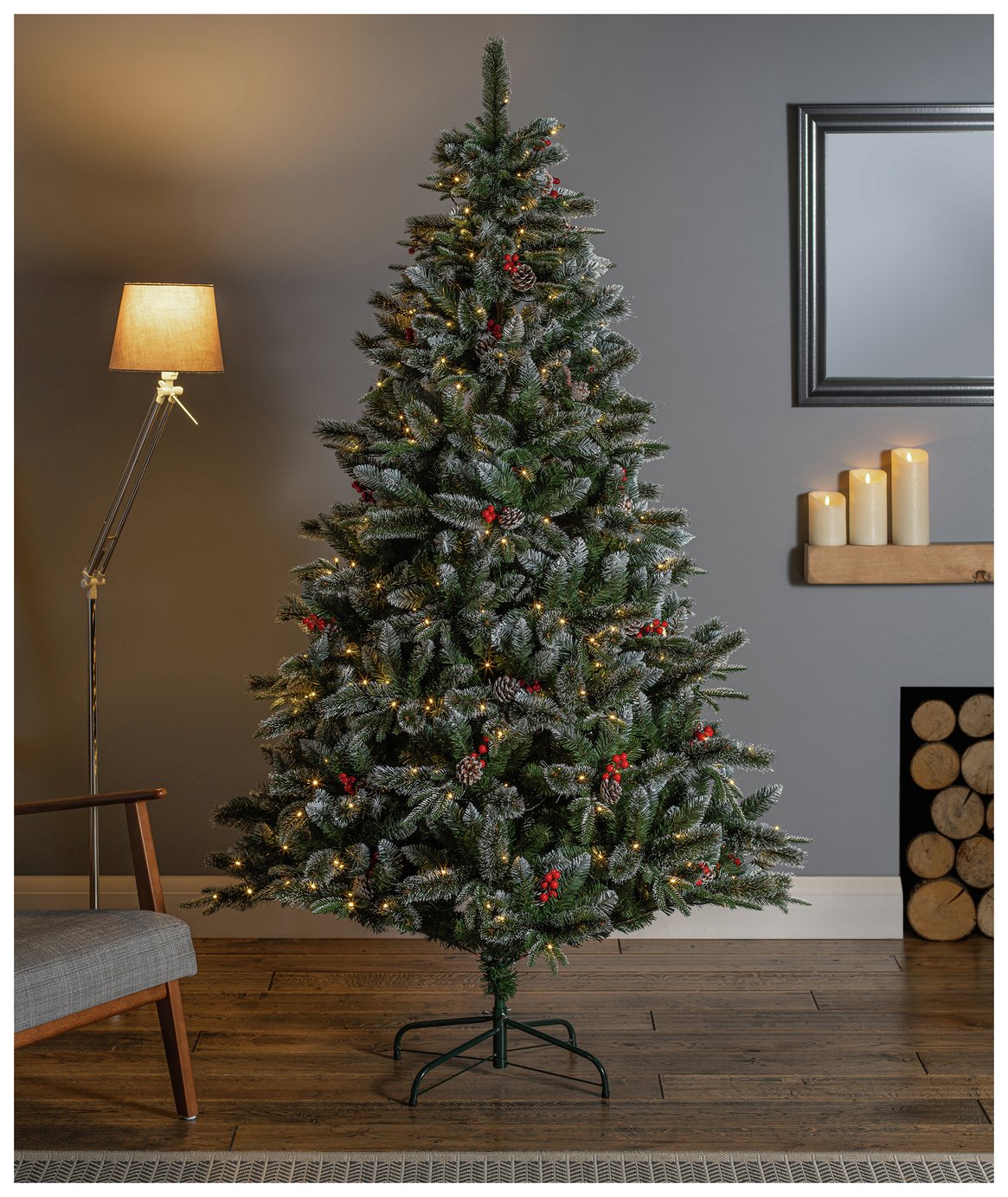 Premier Decorations 8ft Pre lit New Jersey Christmas Tree (3118140