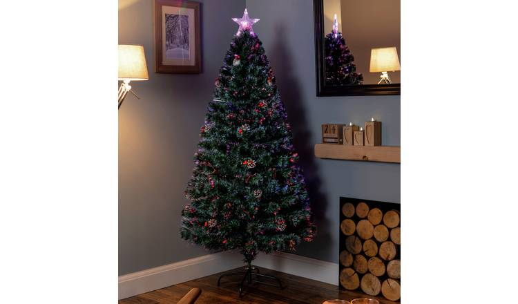 Premier Decorations 5ft Fibre Optic Christmas Tree