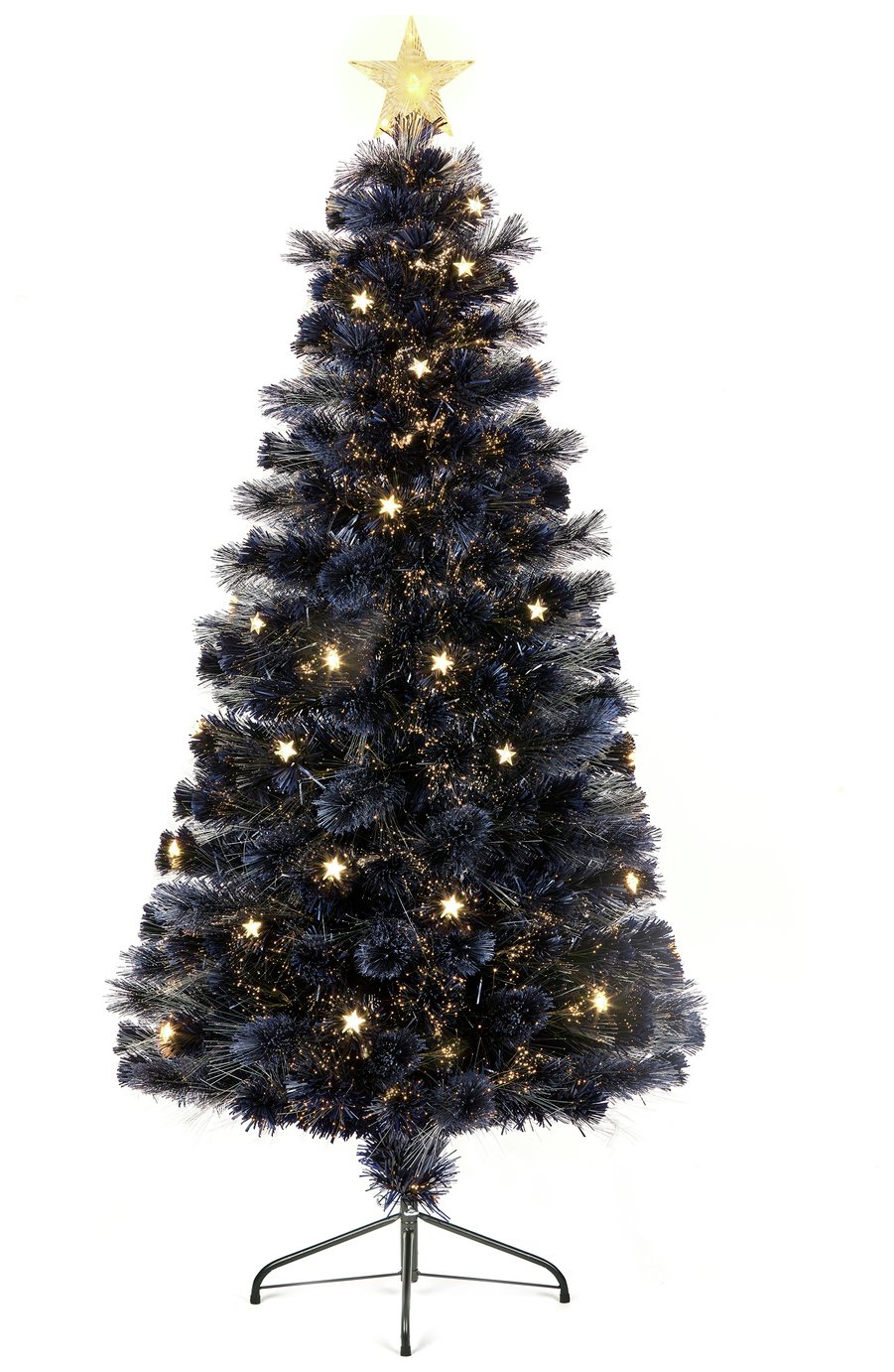 Premier Decorations 6ft Fibre Optic Christmas Tree - Blue