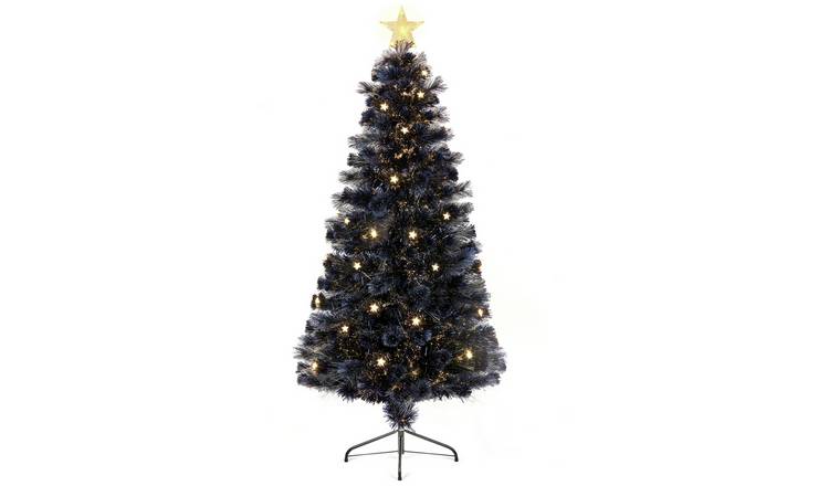 Premier Decorations 6ft Fibre Optic Christmas Tree - Blue