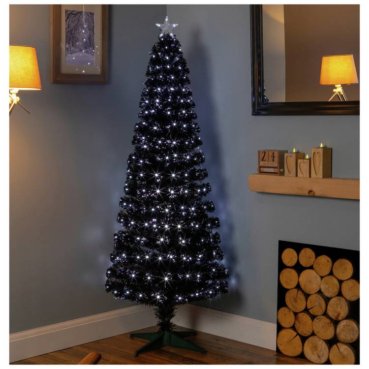 Premier Decorations 6ft Fibre Optic Slim Christmas Tree 0