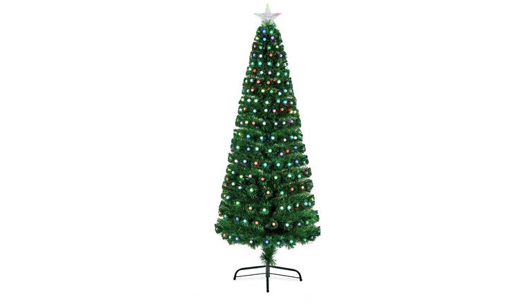 Premier Decorations 6ft Fibre Optic Christmas Tree