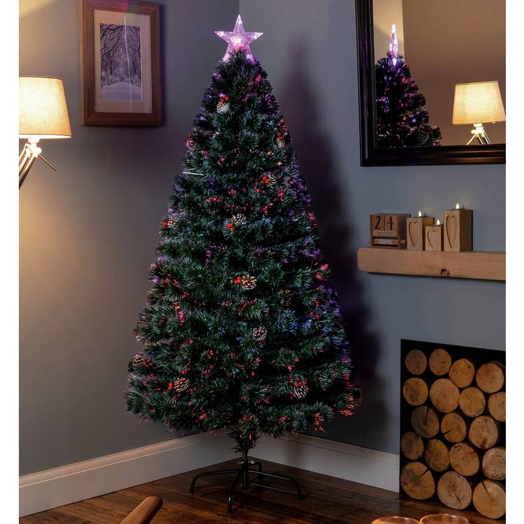 Premier Decorations 6ft Fibre Optic Christmas Tree 0