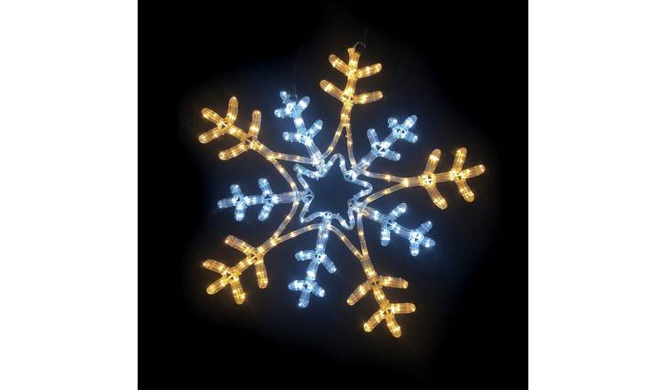 Premier Decorations Flashing Snowflake Christmas Rope Light