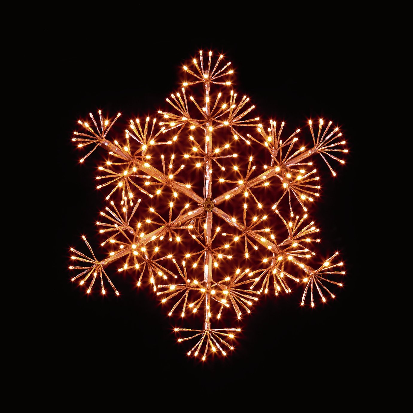 Premier Decorations Gold Starburst Snowflake Christmas Light