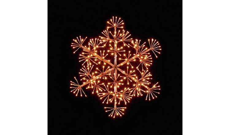 Premier Decorations Gold Starburst Snowflake Christmas Light