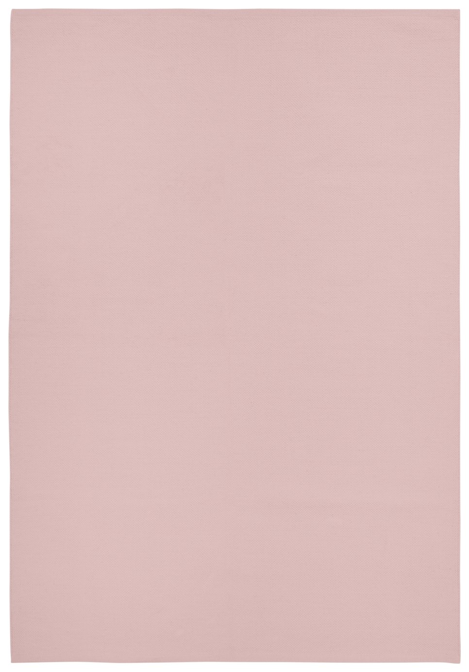 Argos Home Plain Pink Cotton Flatweave Rug - 170x120cm