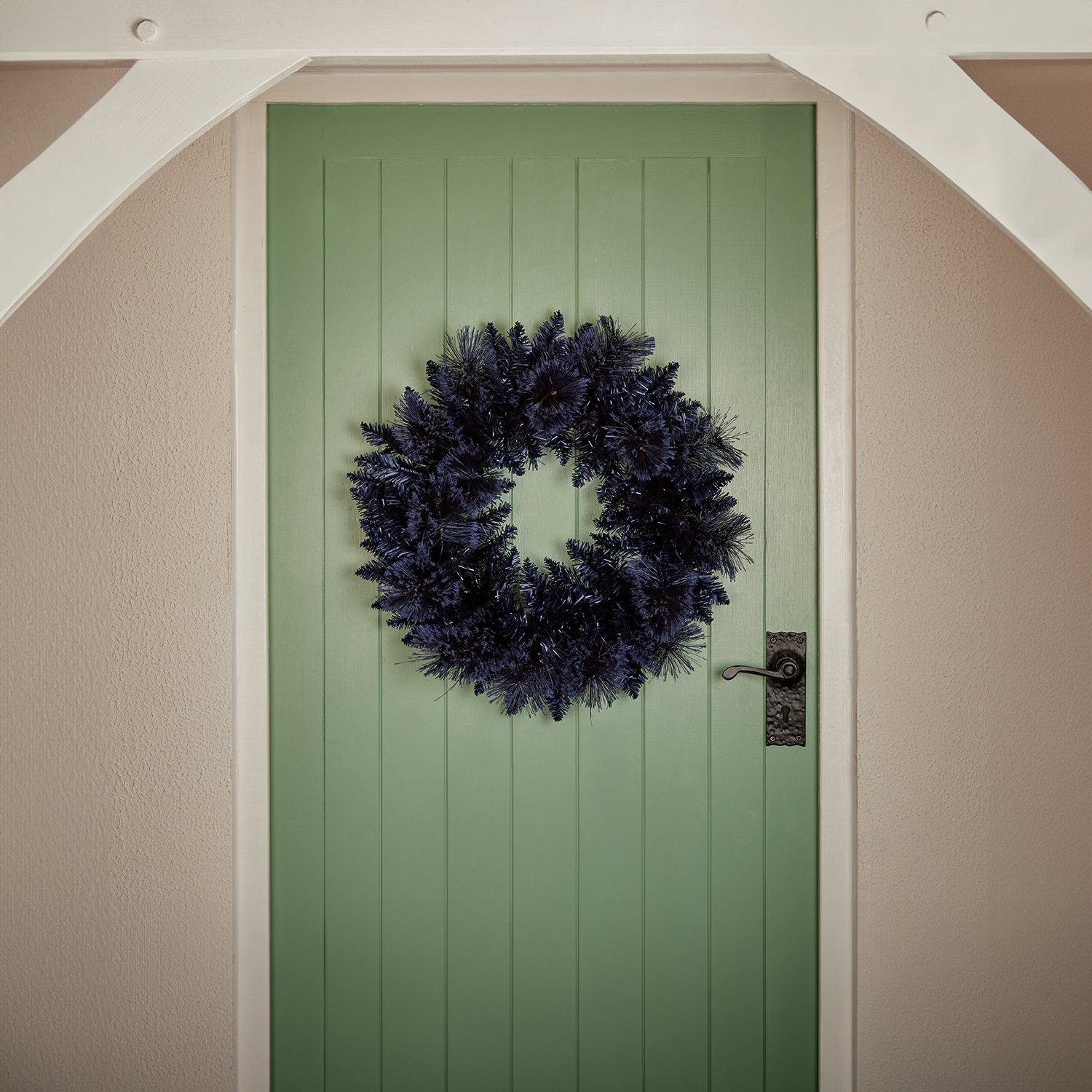 Premier Decorations Midnight Blue Christmas Wreath