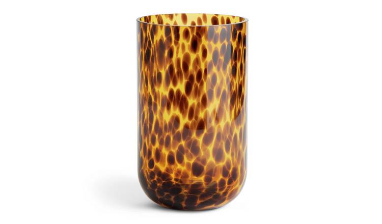 Habitat Tortoiseshell Glass Vase