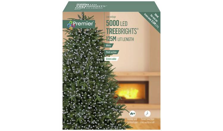 Premier Decorations 5000 White LED Christmas Tree Lights