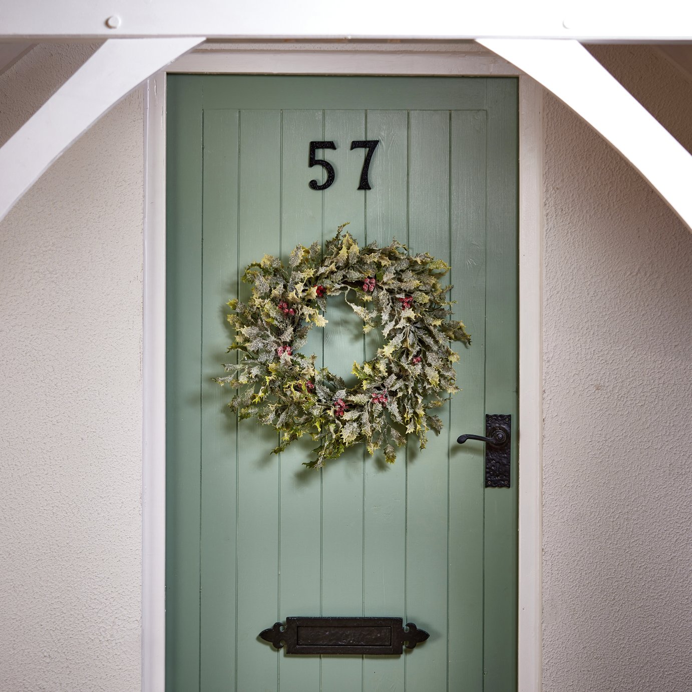 Premier Decorations Holly & Berry Christmas Wreath