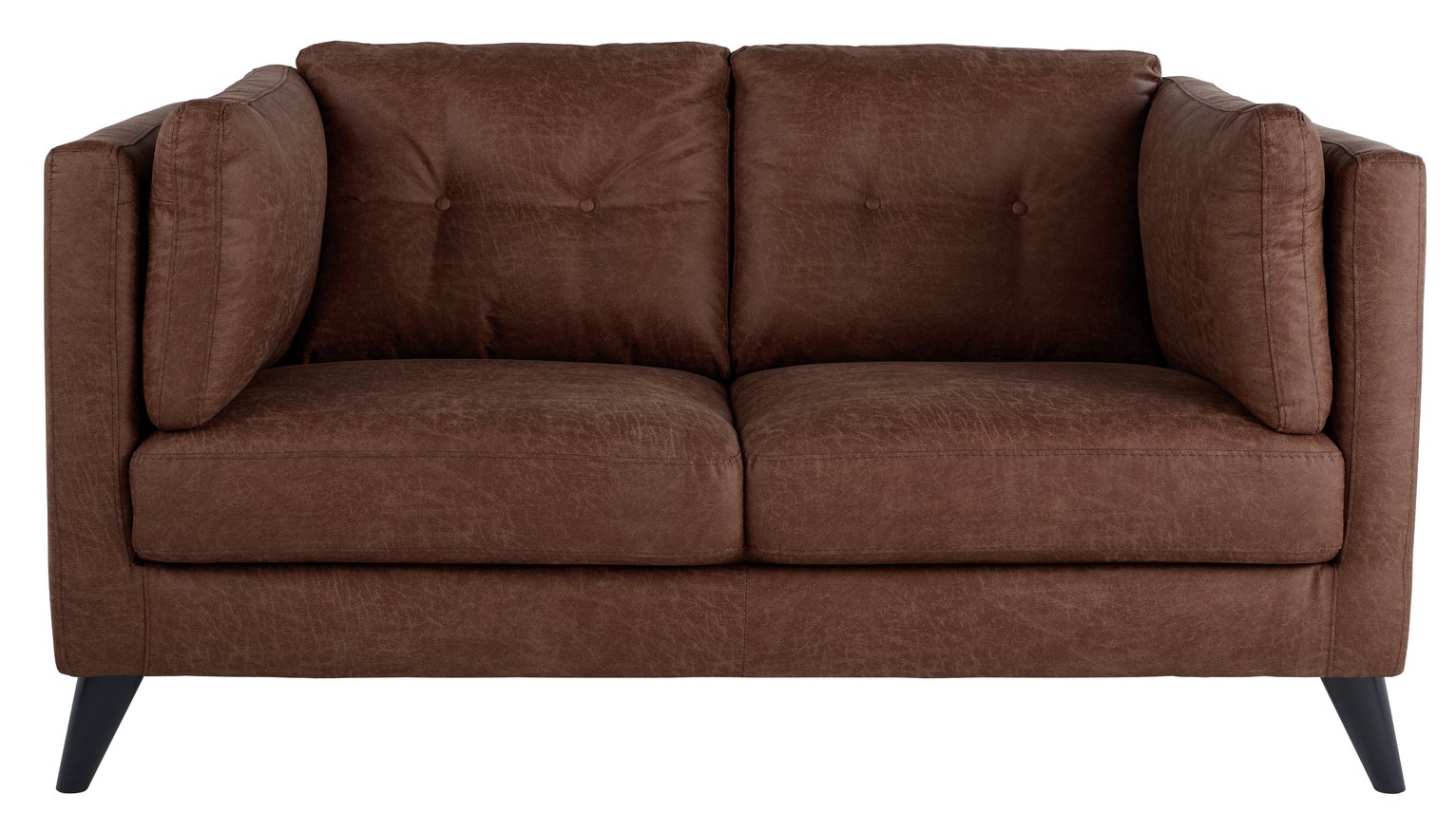 cameron 2 seater faux leather sofa