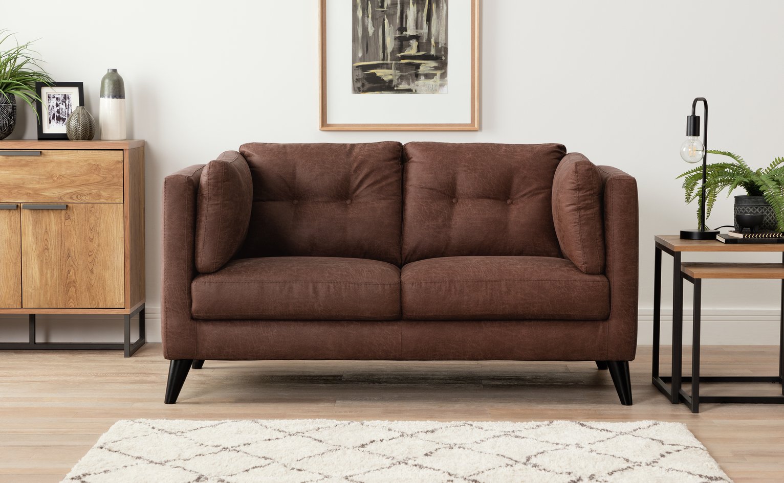 Argos Home Charlie Compact 2 Seater Faux Leather Sofa Review