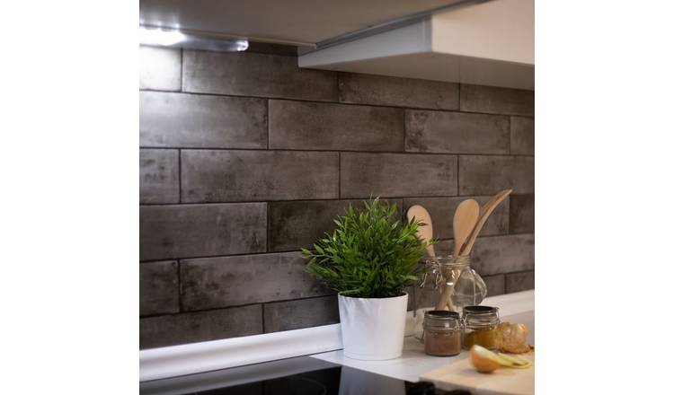 D-C-Fix Asmant 3D Splashback Grey Wallpaper