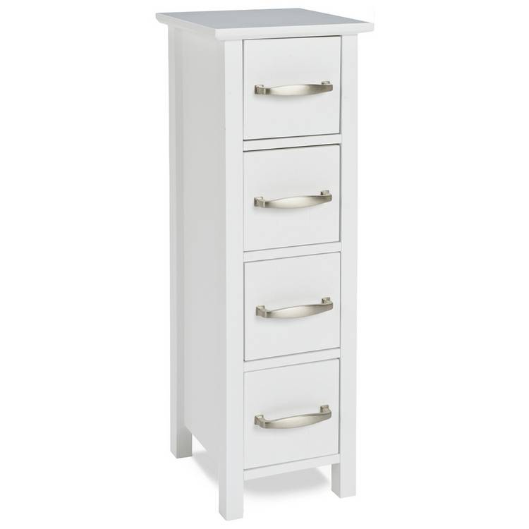 Argos Home 4 Drawer Bathroom Drawer Unit - White 0