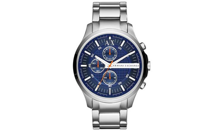 Armani Exchange Chronograph Blue Stainless Steel Watch