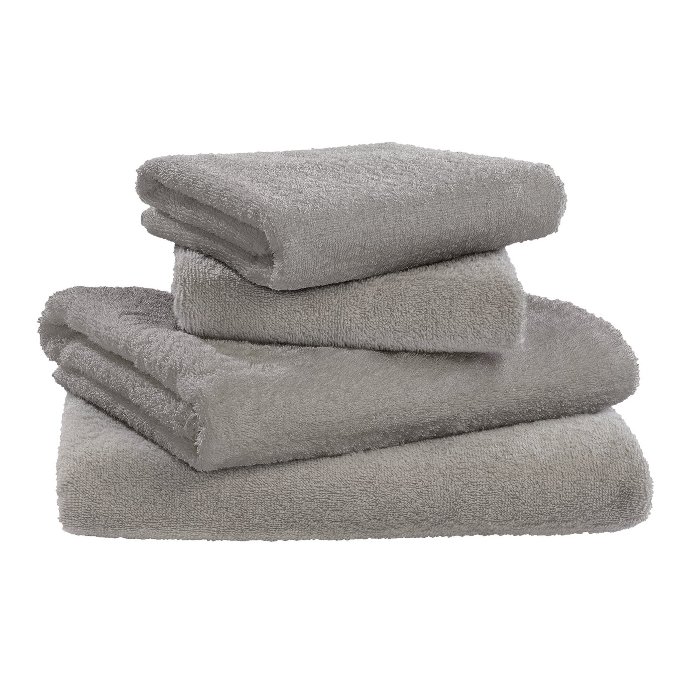 Argos Home Plain 4 Piece Towel Bale - Grey