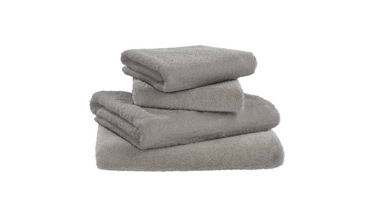 Buy Argos Home Plain 4 Piece Towel Bale Grey Bath towels Argos