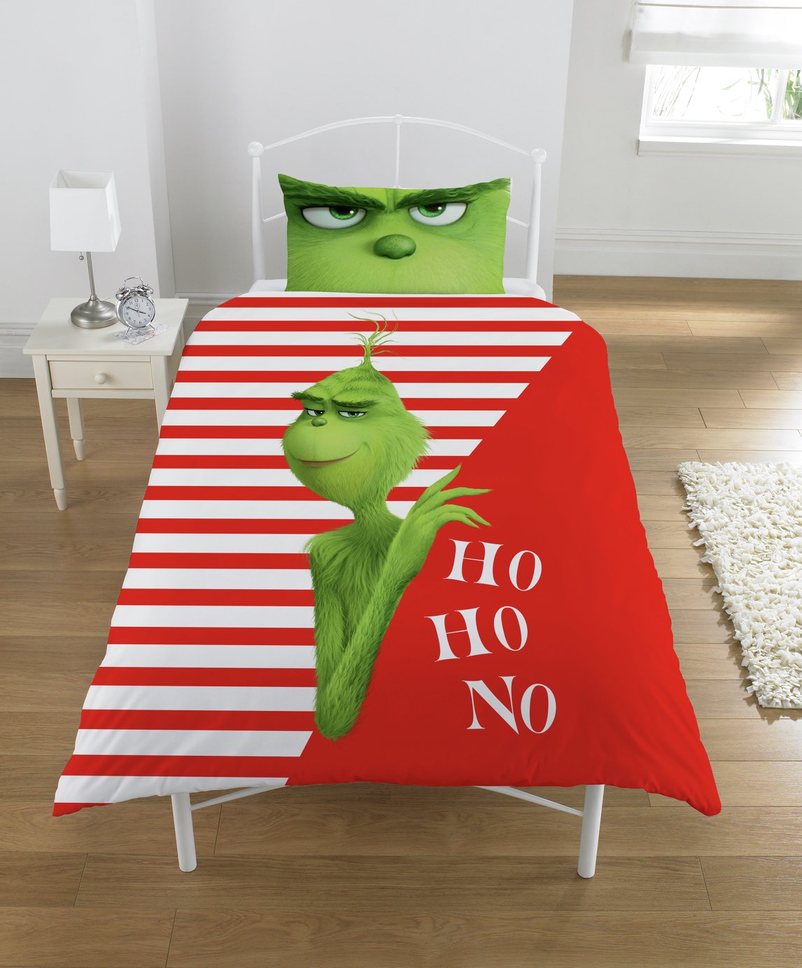 The Grinch Movie Ho Ho No Bedding Set - Single