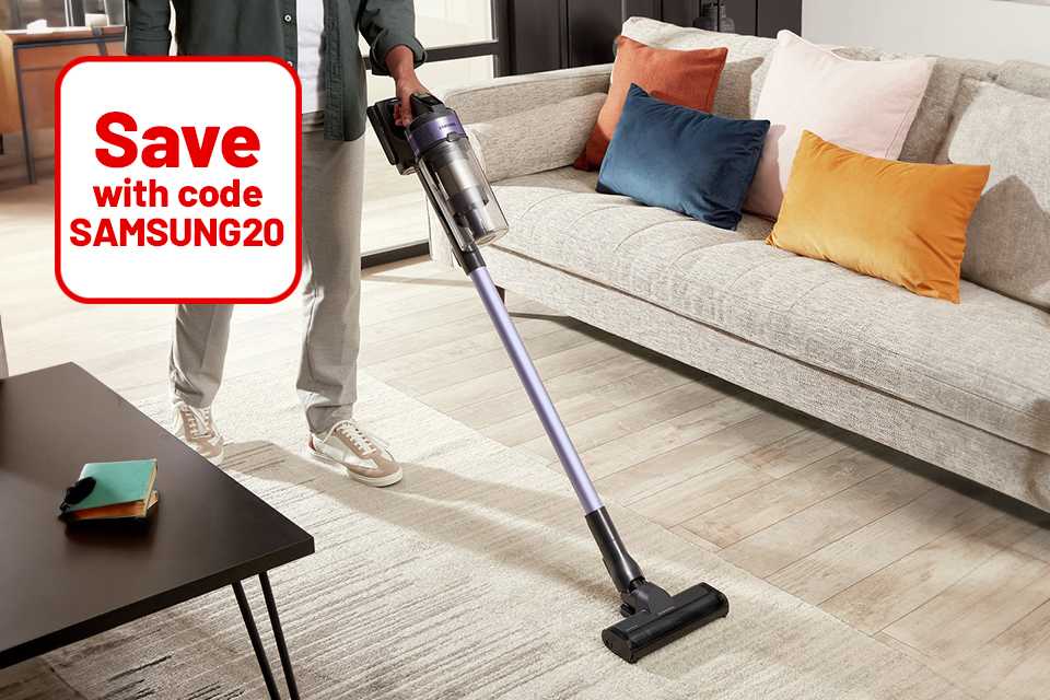 Save 20% on Samsung floorcare. Just use code SAMSUNG20 at checkout.
