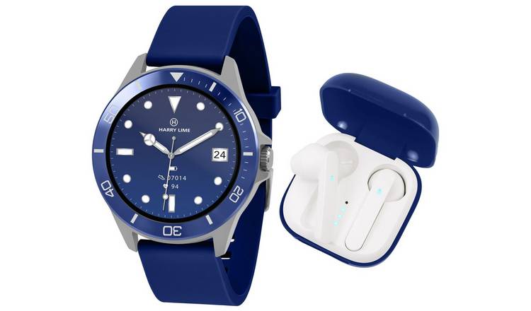 Buy Harry Lime Navy Smart Watch and Ear Pod Set Argos