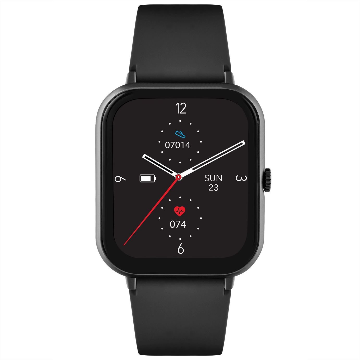 Reflex Active Series 23 Black Strap Smart  Watch