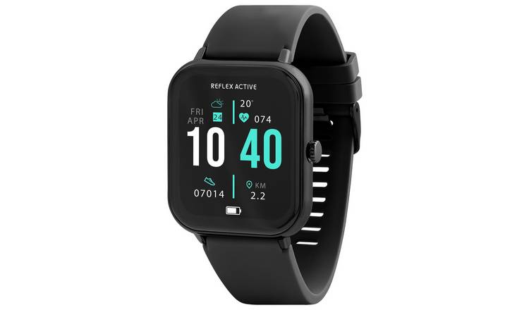 Reflex Active Series 23 Black Strap Smart  Watch