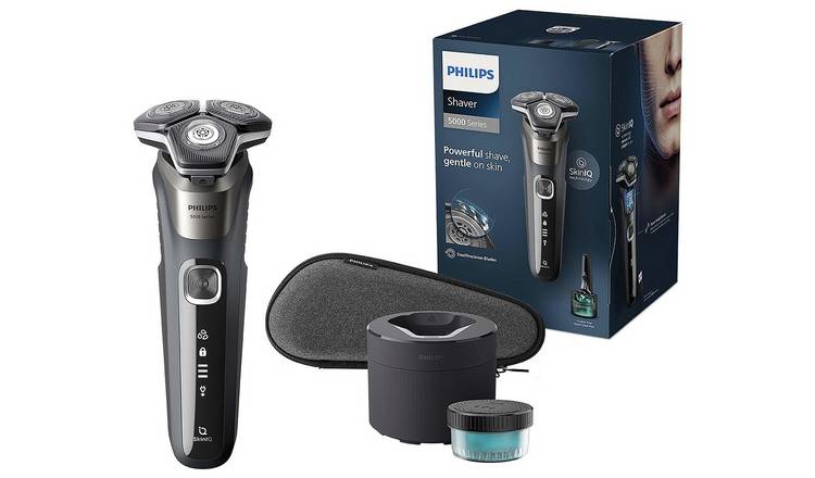  Philips Series 5000 Shaver Wet and Dry Electric Shaver, Beard,  Stubble and Moustache Trimmer with SteelPrecision Blades Pop-Up Trimmer