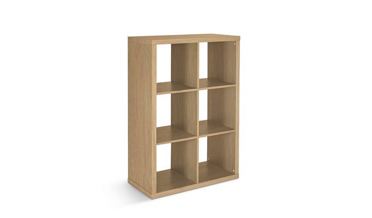 Habitat Squares Plus 6 Cube Storage Unit - Dark Oak