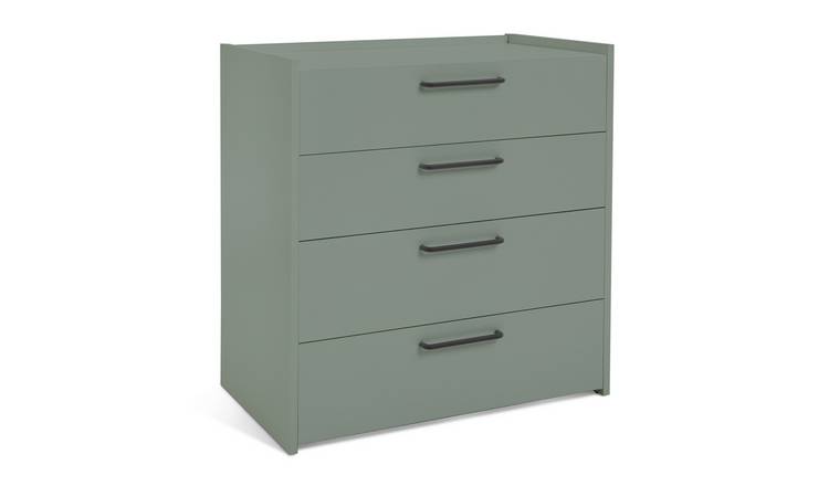 Habitat Oldham Wide 4 Drawer Chest - Green