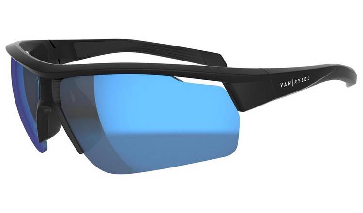 Decathlon Roadr 500 Cycling Sunglasses - Black and Blue