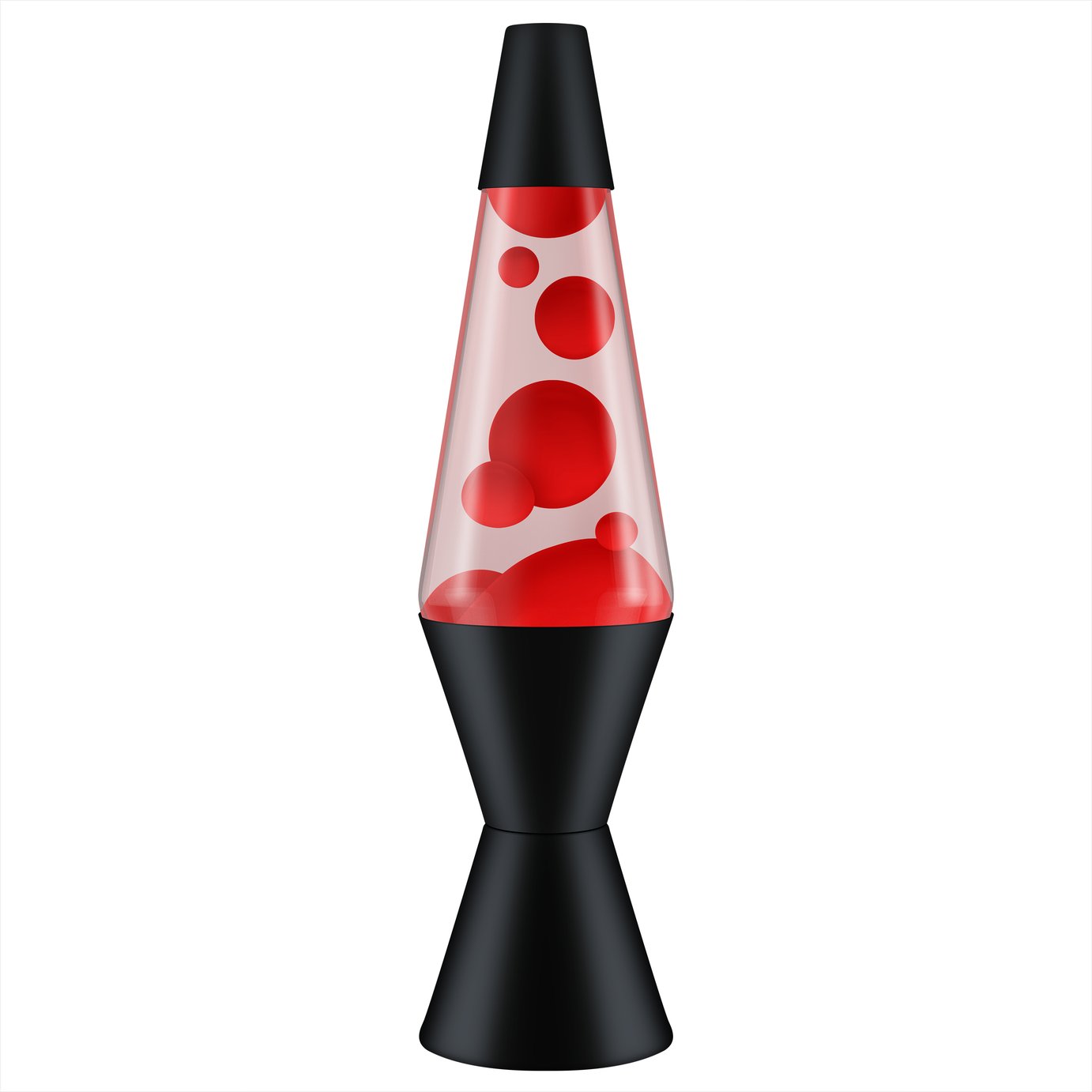 Lava 14.5in Black Lava Lamp - Red & Clear