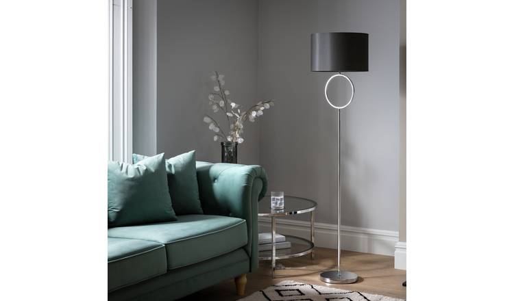 Argos chrome floor deals lamp