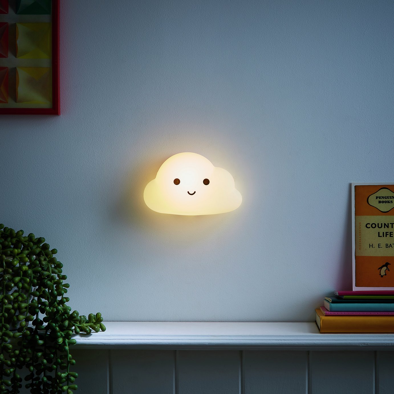 Glow Kids Cloud Silicone Night Light - Multicoloured