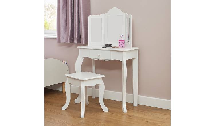 Childs dressing table outlet and stool